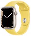 Apple Watch Series 7 45mm Starlight Aluminum Case with Apple OEM Band A2474 GPS Only