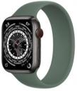 Apple Watch Series 7 45mm Space Black Titanium Case with Apple OEM Band A2477 GPS Cellular