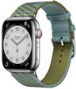 Apple Watch Series 7 Hermes 41mm Silver Stainless Steel Case with Hermes Jumping Single Tour A2475 GPS Cellular