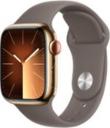 Apple Watch Series 9 45mm Gold Stainless Steel Case with Apple OEM Band A2984 GPS Cellular