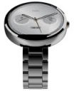 Motorola Moto 360 Stainless Steel Case with 18mm Metal Slim Band Light Silver