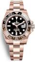 Rolex GMT Master II 40mm Everose Gold Black Dial 126715CHNR