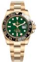 Rolex GMT Master II 40mm Yellow Gold Green Dial Black Bezel 116718LN